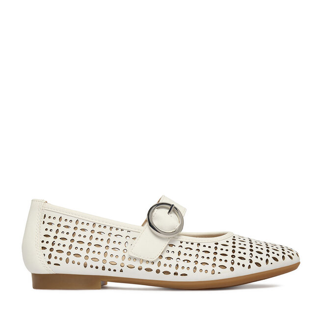 Baleriny Remonte CEO-D0K16-80 Biały -