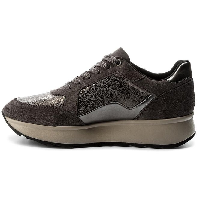 Razor worker court Sneakers Geox D Gendry B D745TB 0QD22 C9002 Dk Grey • Www.epantofi.ro