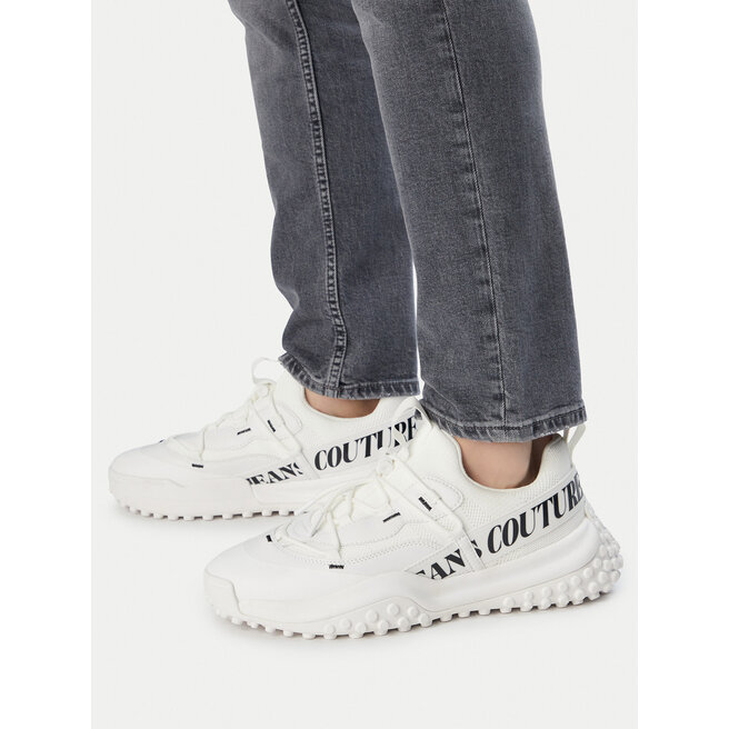 Sneakersy Versace Jeans Couture 80YA3SN2 Biały - męskie