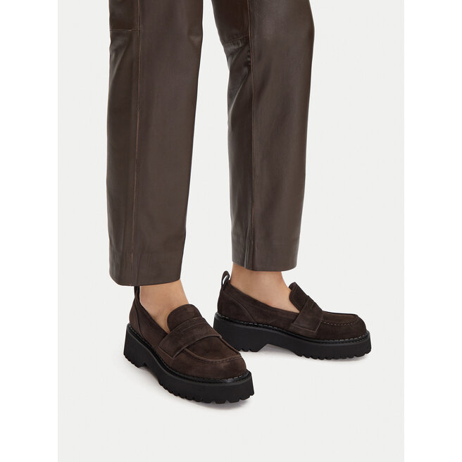 Loafersy Badura EO-ARYA-LT017-1 Brązowy - kobiece