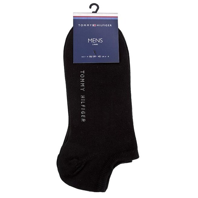 Tommy Hilfiger Sada 2 párů pánských nízkých ponožek Tommy Hilfiger 342023001 Black 200