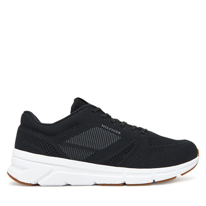 Sneakersy Tommy Hilfiger Modern Comfort Run Knit - Czarny