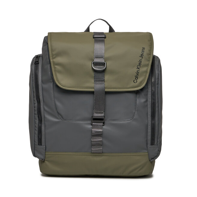 Plecak Calvin Klein Jeans Utilitarian Elongated Flap Bp40 - Szary