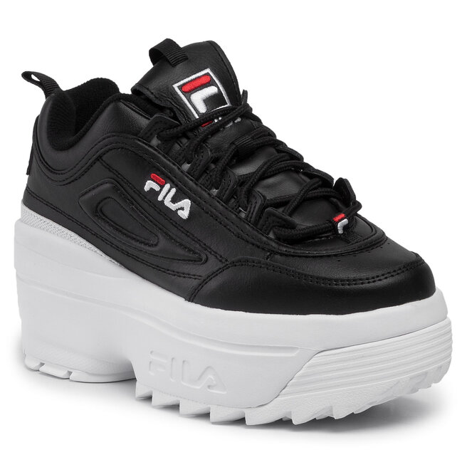 Zapatillas Fila Disruptor II Wedge Wmn Black/White/Fila Red | zapatos.es