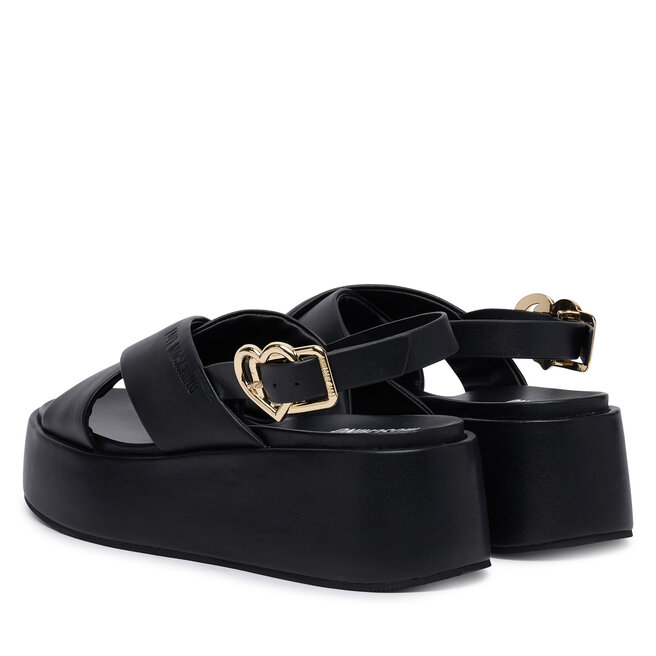 Sandały LOVE MOSCHINO JA16137I0OIA0000 Czarny - kobiece