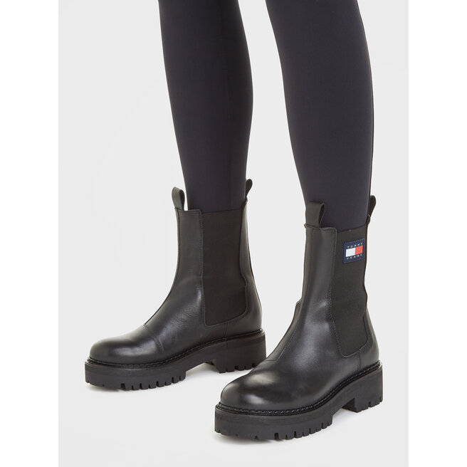 Tommy Jeans Bokacsizma Tommy Jeans Tjw Urban Chelsea EN0EN02298 Black BDS