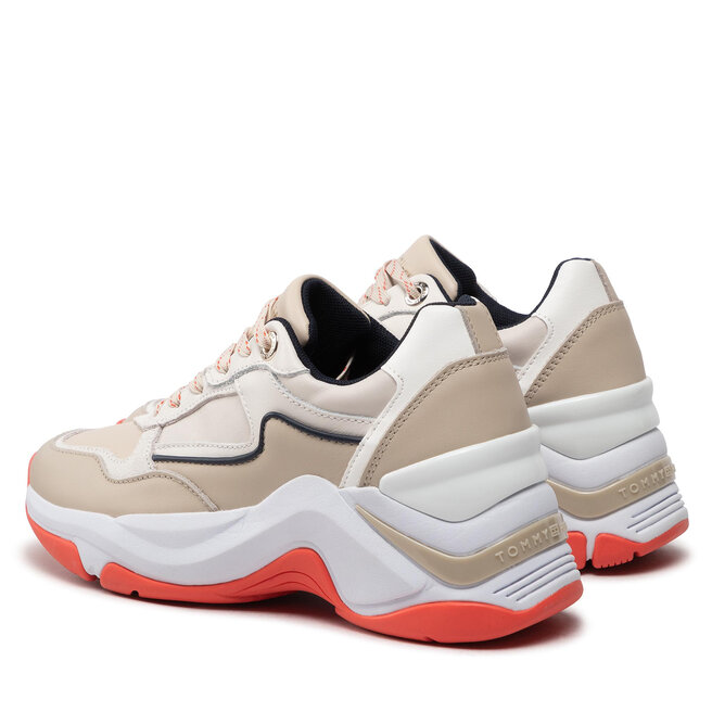 Tommy Hilfiger Sneakers Tommy Hilfiger Chunky Sneaker Seasonal Pop FW0FW06757 Classic Beige ACI