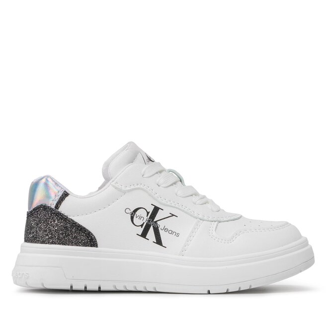 Calvin Klein Jeans Сникърси Calvin Klein Jeans Low Cut Lace-Up Sneaker V3A9-80471-1439 White/Black X002
