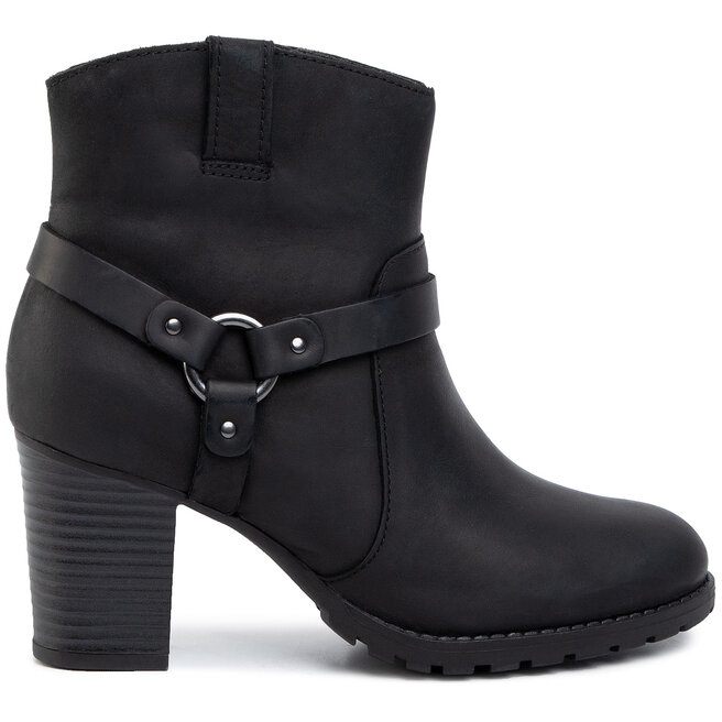 Clarks Botine Clarks Verona Rock 261444844 Black Leather
