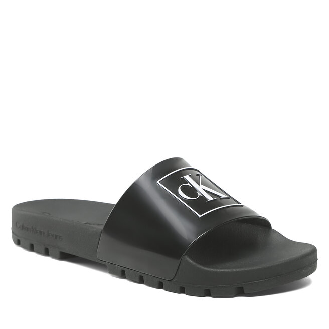Calvin Klein Jeans Ciabatte Calvin Klein Jeans Truck Slide Monogram Rubber M YM0YM00591 Black BDS