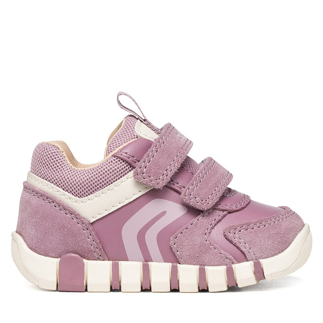 Sneakersy Geox B Iupidoo Girl B3558C 05422 C8023 Fioletowy - dziewczęce