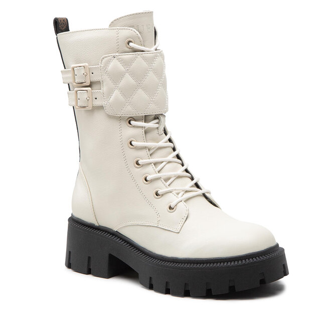Guess Туристически oбувки Guess Sery FL7SER LEA10 WHITE
