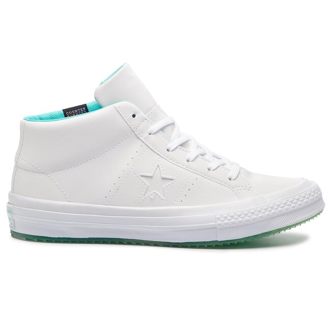 Zapatillas de Converse One Star Counter Climate Mid White/White/Light Aqua Www.zapatos.es