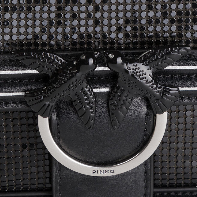 Pinko Táska Pinko Love Metal AI 19-250 PLTT 1P21GW Y5V4 Nero/Nero ZD0