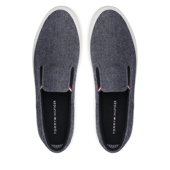 Tommy Hilfiger Teniszcipő Tommy Hilfiger Th Hi Vulc Core Low Slip On FM0FM04734 Desert Sky DW5