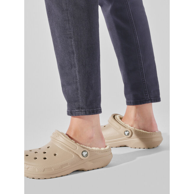 Klapki Crocs Crocs Classic Lined Clog 203591 Beżowy -