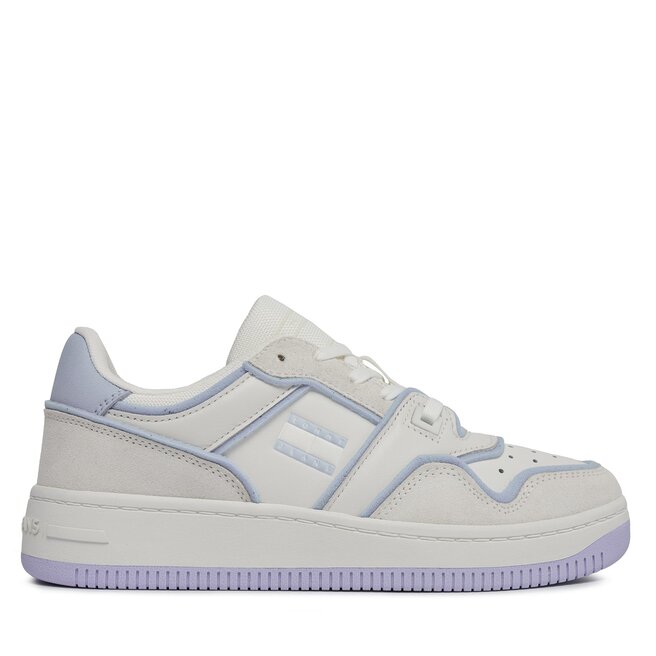 Sneakersy Tommy Jeans Tjw Retro Basket Foam Edge - Écru