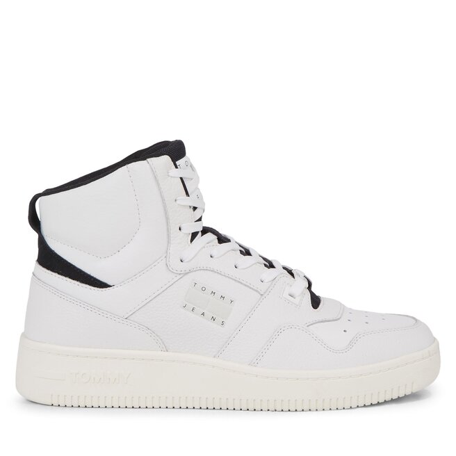 Sneakersy Tommy Jeans Basket Mid - Biały