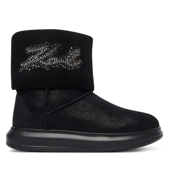 Śniegowce KARL LAGERFELD Kapri Kosi KL44557S Czarny