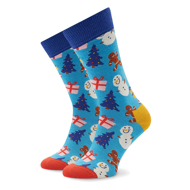 Happy Socks Sada 4 párů vysokých ponožek unisex Happy Socks XHTG09-6300 Barevná