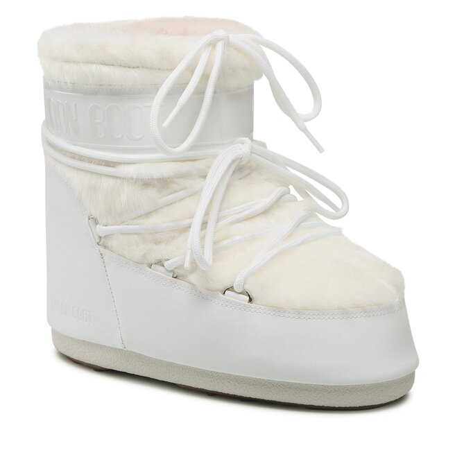 Cizme de zăpadă Moon Boot Icon Low Faux Fur 14093900002 White