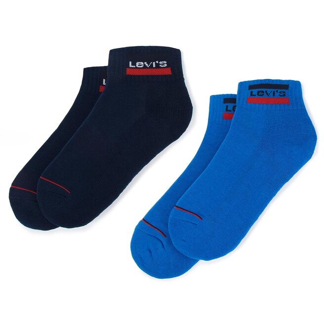 Levi's® 2 pár hosszú szárú unisex zokni Levi's® 982006001 Victoria Blue 387
