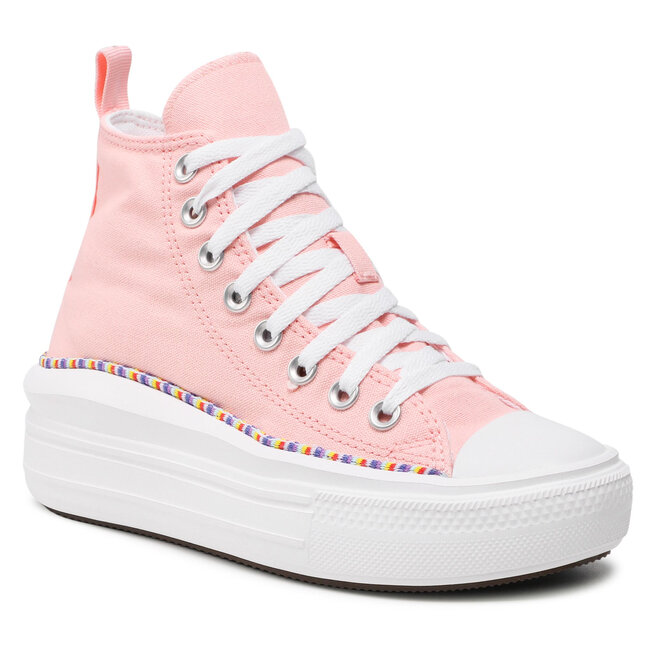 Converse Кецове Converse Ctas Move Hi 272853C Storm Pink/Washed Indigo/White