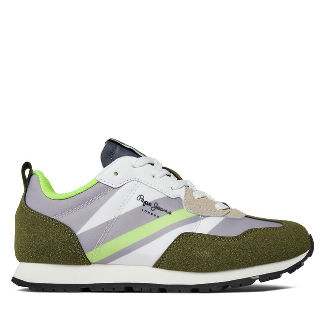 Sneakersy Pepe Jeans Foster Boy Print - Zielony
