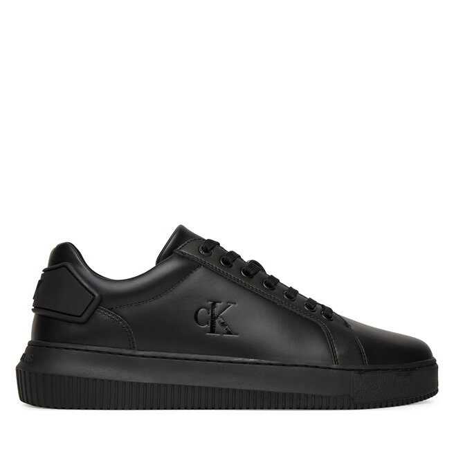 Sneakersy Calvin Klein Jeans Chunky Cupsole Ru Patch Lth - Czarny