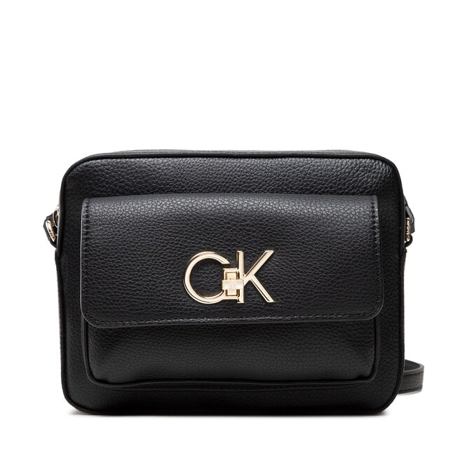 Calvin Klein Дамска чанта Calvin Klein Re-Lock Camera Bag With Flap Pbl K60K609397 BAX