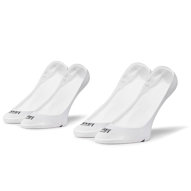 Set de 2 perechi de șosete scurte pentru copii Vans Girly No Show VN0A33TIYB21 r.31.5-36 White/Black