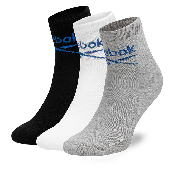 Σετ 3 ζευγάρια ψηλές κάλτσες unisex Reebok R0255-SS24 (3-pack) Έγχρωμο