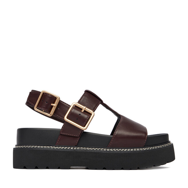 Sandały JENNY CEO-HY2531-1 Bordowy - kobiece