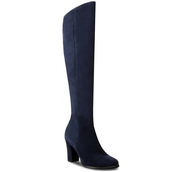 Stivali sopra discount il ginocchio blu