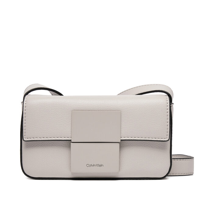 Saszetka Calvin Klein Iconic Plaque Camera Bag Xs - Szary