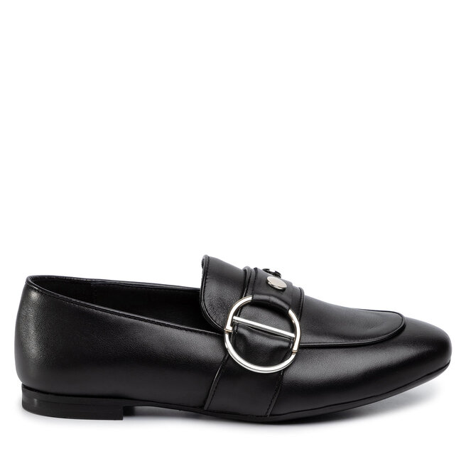 Loafersy Gino Rossi Iku DWI968-Z47-0324-9900-0 Czarny - kobiece