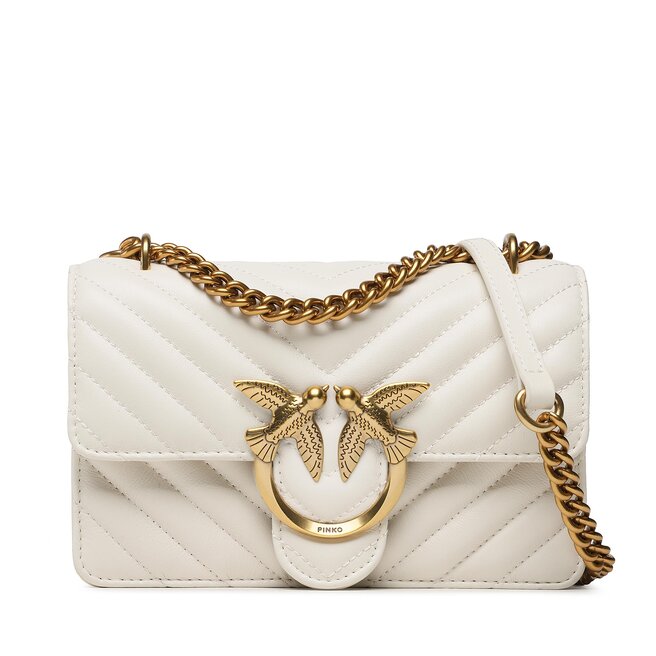 Borsa LOVE ONE MINI PINKO - In Nappa Con Fibbia Love Birds, Nero, Taglia Unica - Foto 9