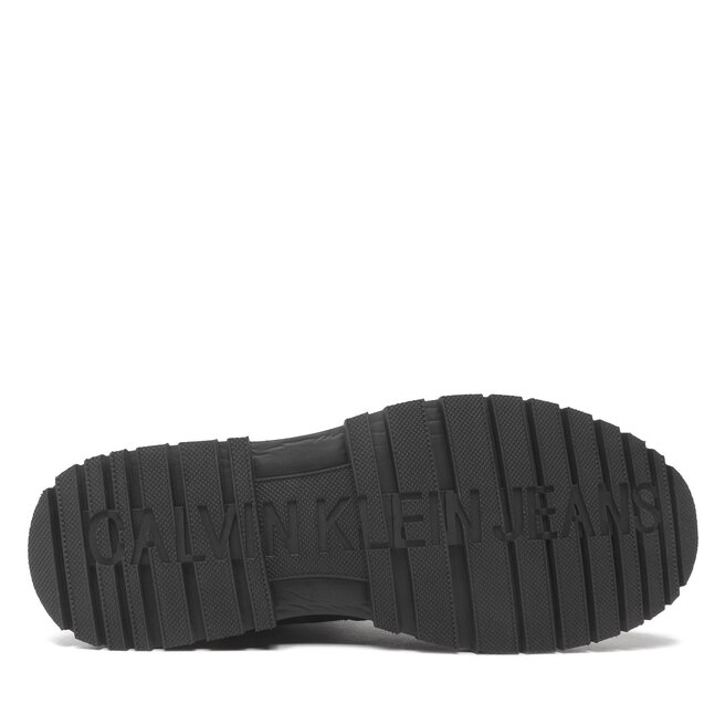 Calvin Klein Jeans Pohodni čevlji Calvin Klein Jeans Lug Mid Laceup Boot Hike YM0YM00270 Black BDS
