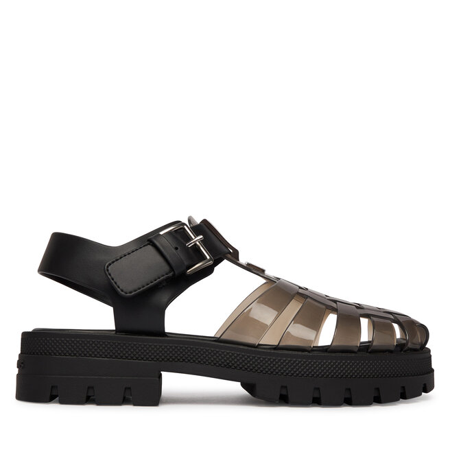 Sandały Tommy Jeans Jelly Chunky Cleat Fisherman EN02949 Czarny - kobiece