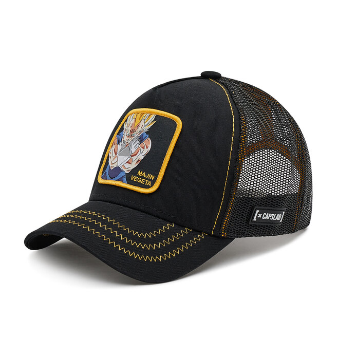 Czapka z daszkiem Capslab Dragon Ball Majin Vegeta - Czarny