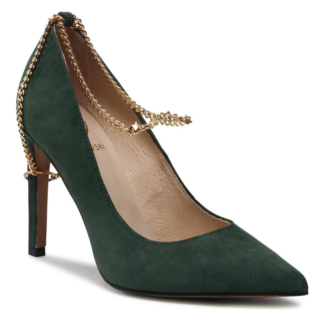 Baldowski Scarpe stiletto Baldowski D04100-1451-004 Zielony Zamsz 728