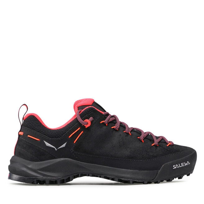 Salewa Bakancs Salewa Ws Wildfire Leather 61396-0936 Black/Fluo Coral