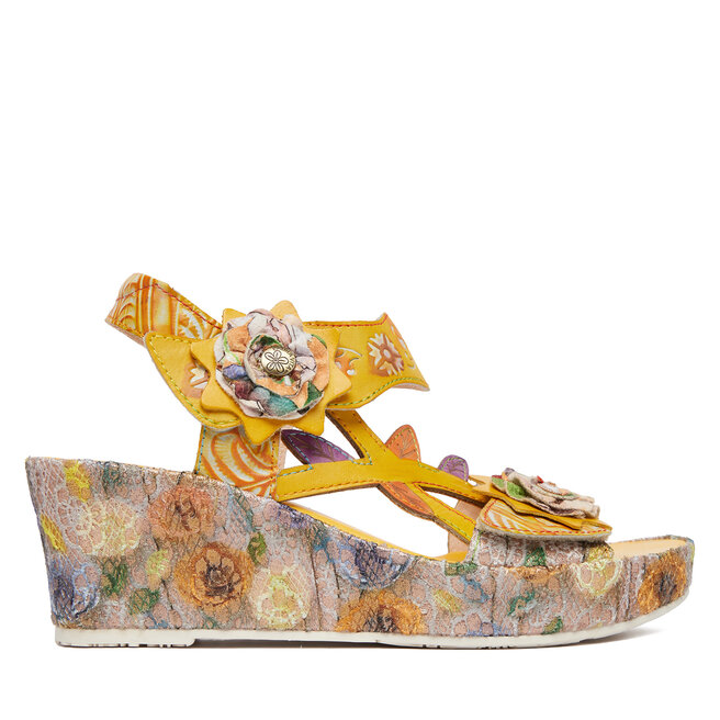 Sandały Laura Vita Facdiao 42 Żółty - kobiece