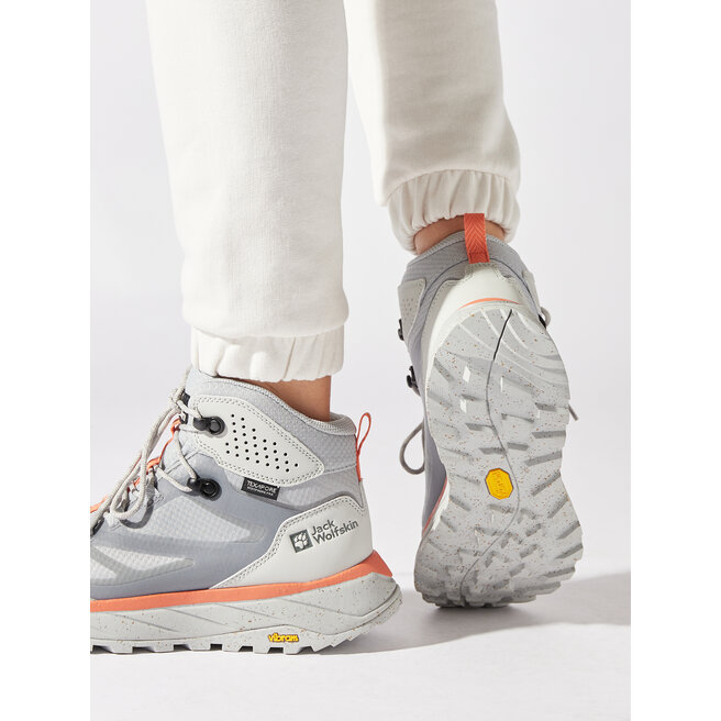 Jack Wolfskin Bakancs Jack Wolfskin Terraventure Texapore Mid W 4049991 Silver Grey
