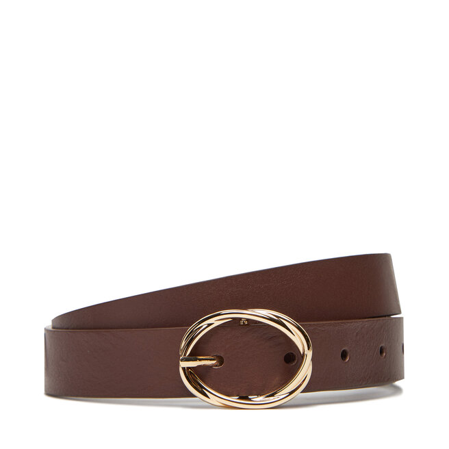 Pasek Damski Tommy Hilfiger Th Chic 2.5 - Brązowy
