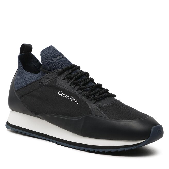 Calvin Klein Сникърси Calvin Klein Low Top Lace Up Nylon HM0HM00921 Black/Navy 0GL