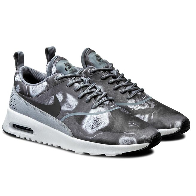 Nike air max thea black wolf grey print top