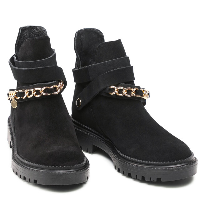 Karino Stiefeletten Karino 3915/003-P Czarny/Welur