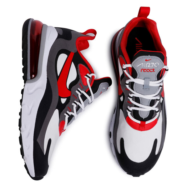 Men's Nike Air Max 270 React Black/University Red-White (CI3866 002) - 10 