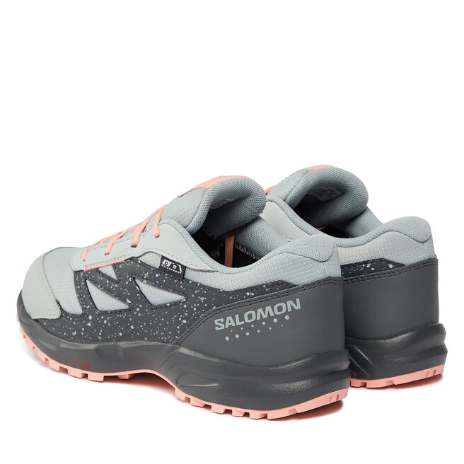 Salomon Bakancs Salomon Outway Climasalomon™ Waterproof L47282900 Quarry/Ebony/Peach Amber